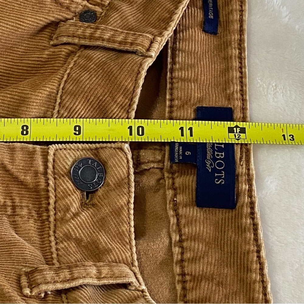 TALBOTS / Brown Corduroy Heritage Straight Leg Pants Size 6 - Picture 7 of 8